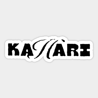 Kahari Old Logo Black Sticker